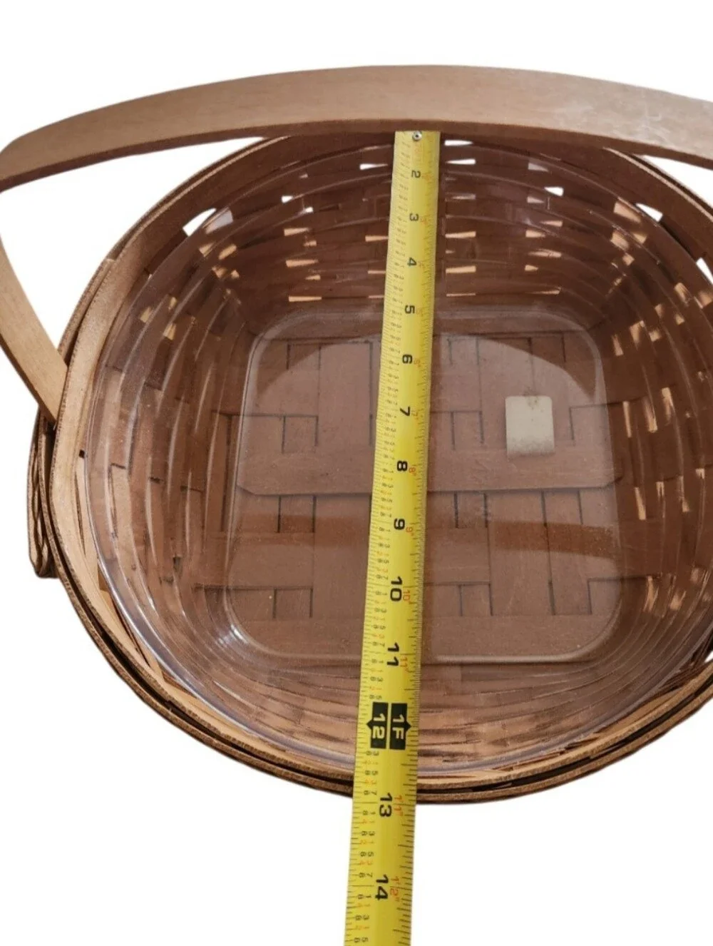 Longaberger Round Pie Basket w/ Plastic Protector